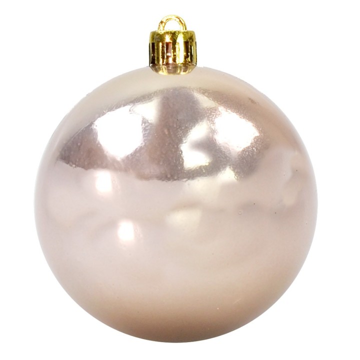 Juego de 24 bolas rosa melocotón de ø 6-7 cm para árbol de