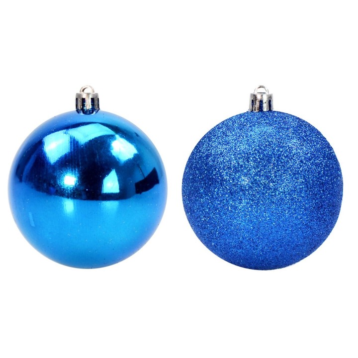 Sep 4 blue balls ø 8 cm per Christmas tree
