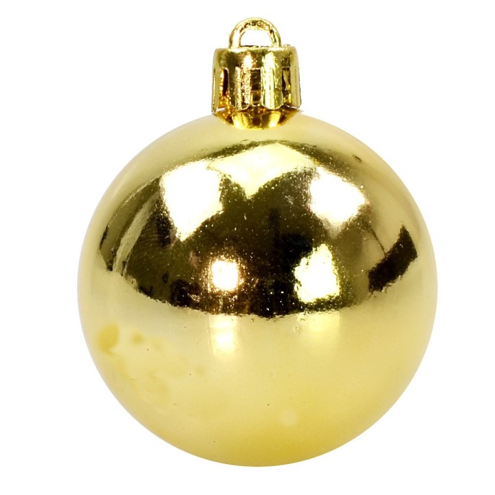 Set 6 palline blu e oro ø 10 cm per albero di Natale