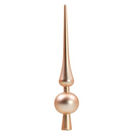 Puntale cm 30 rosa pescato satinato Natale