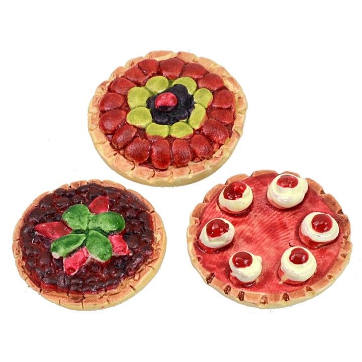 Set 3 torte assortite ø 2 cm