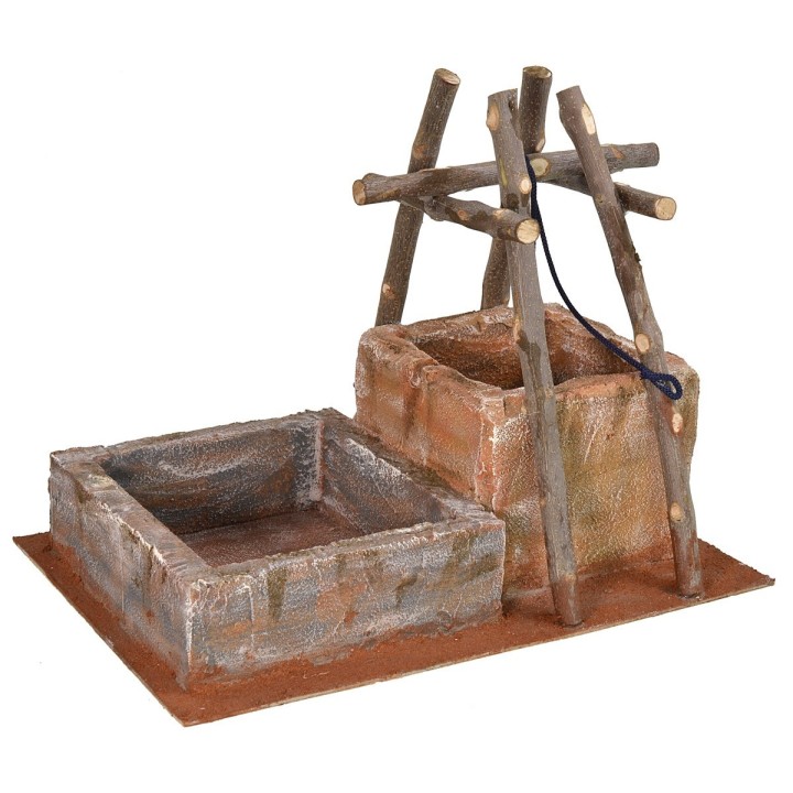Well for Presepe with drinking mill cm 38x26, 5x30, 5 h for