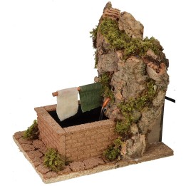 Fontana funzionante con gocciolatoio 16x23x23 h cm