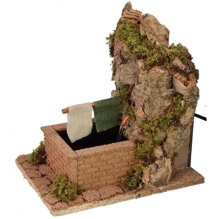 Working fountain with drip tray 16x23x23 h cm