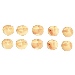 Conjunto de 10 rosquillas de pan ø 9 mm