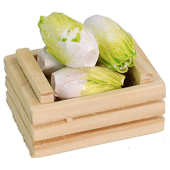 Caja con achicorias cm 3,5x2,5x3,2 h