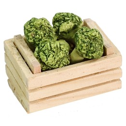 Caja con brócoli cm 3,5x2,5x2,6 h