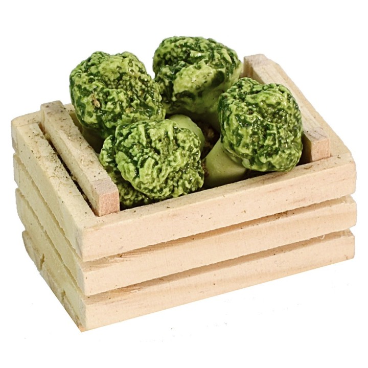 Caja con brócoli cm 3,5x2,5x2,6 h