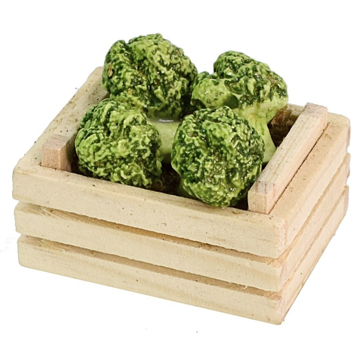 Caja con brócoli cm 3,5x2,5x2,6 h