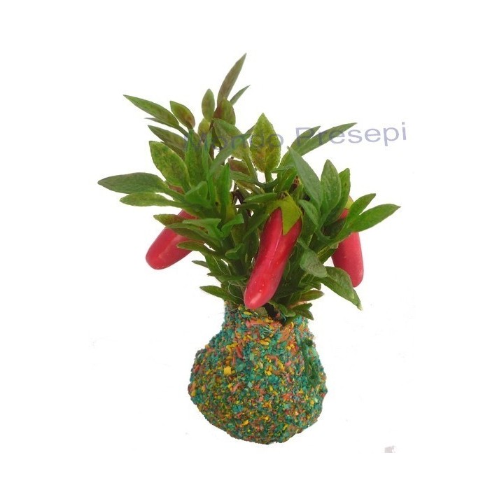 Plant with red peppers