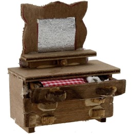 Cassettone con specchio cm 4,5x2x6 h.