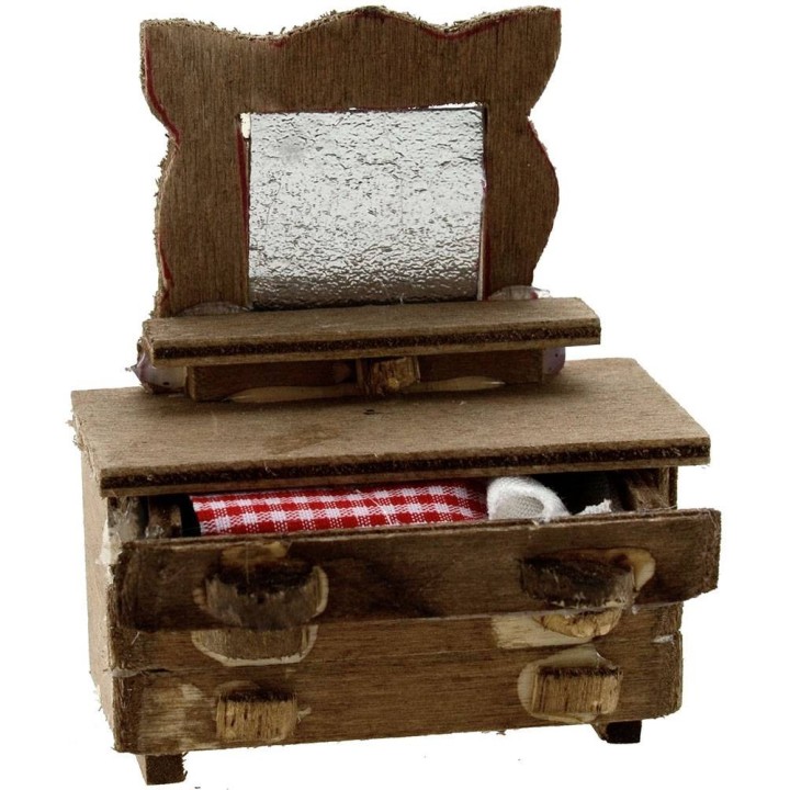 Dresser with mirror cm 4,5x2x6 h.