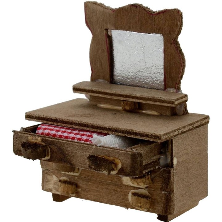 Cassettone con specchio cm 4,5x2x6 h.
