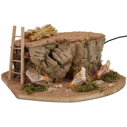 Tre galline in movimenti per statue da 10 cm