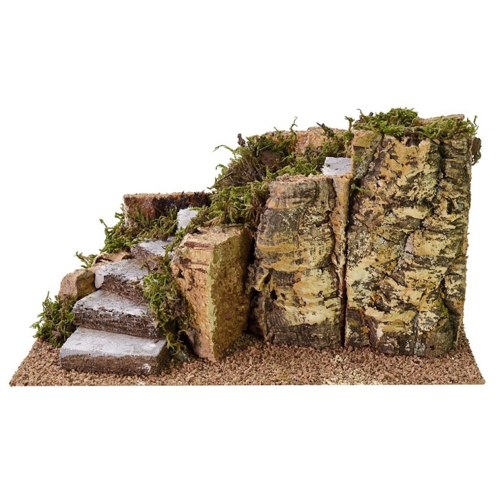 Scala curva per presepe cm 16x23x12 h