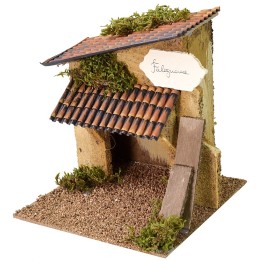 Taller del carpintero cm 15,5x15,5x17 h para belén