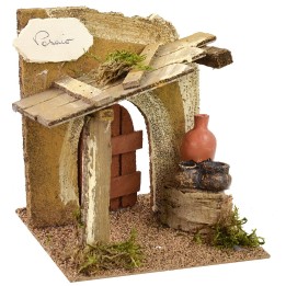 Potter's workshop 15.5x15.5x17h cm for nativity scene