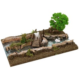 Río efecto profundidad para belén de 26x18x12 cm.