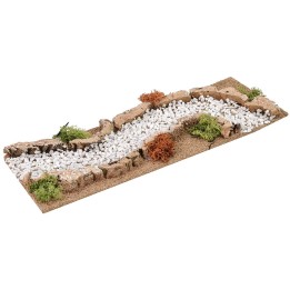 Camino blanco modular para belén de 13x33x4 cm h