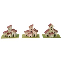 Set of 3 houses for creche 10x5x8 cm