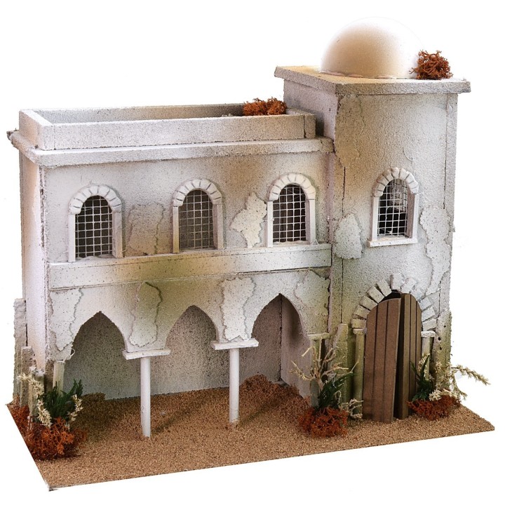 Casa árabe con arcos de 40x20x36 cm h