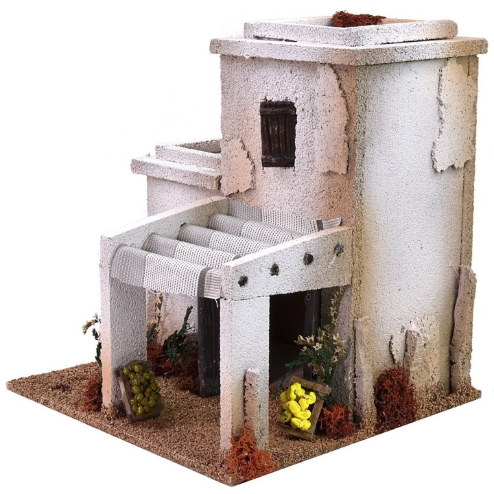Casa árabe con tienda de 23x23x24 cm de altura