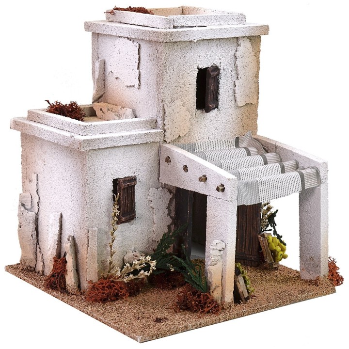 Casa árabe con tienda de 23x23x24 cm de altura