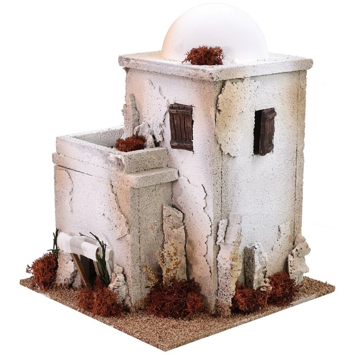 Casa araba con cupola cm 22x22x28 h