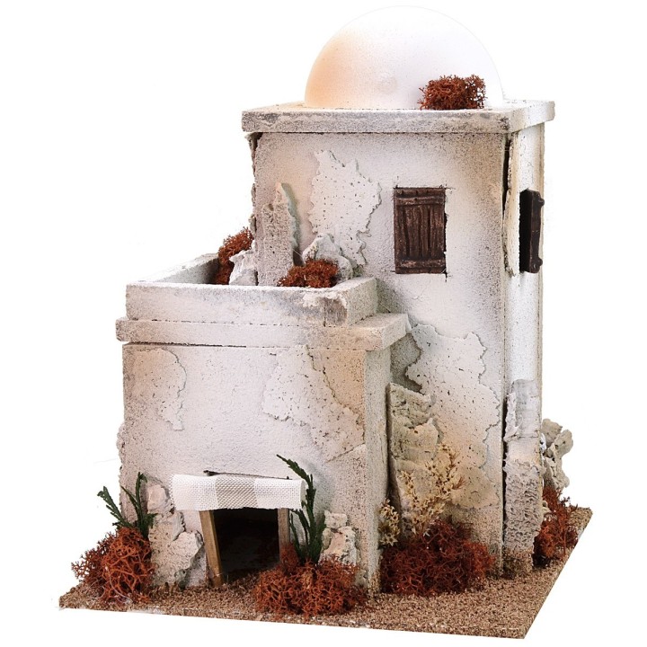 Arab house with dome 22x22x28 cm h