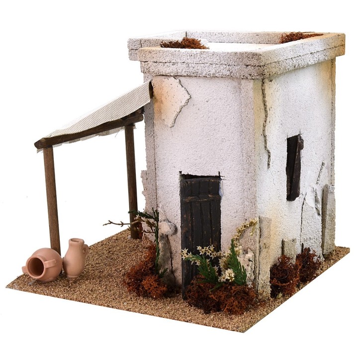 Casa árabe con tienda para taller cm 22x22x20 h