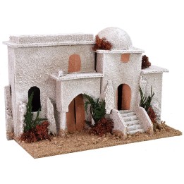 Case arabe con gradini e arco cm 25x12x17 h