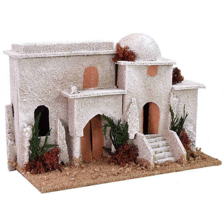 Casas árabes con escalones y arco de 25x12x17 cm h