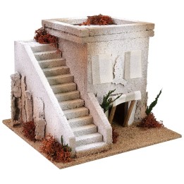 Casa araba con scalinata cm 22x22x18 h