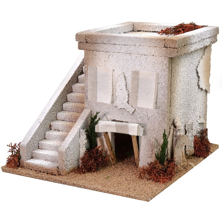 Casa araba con scalinata cm 22x22x18 h