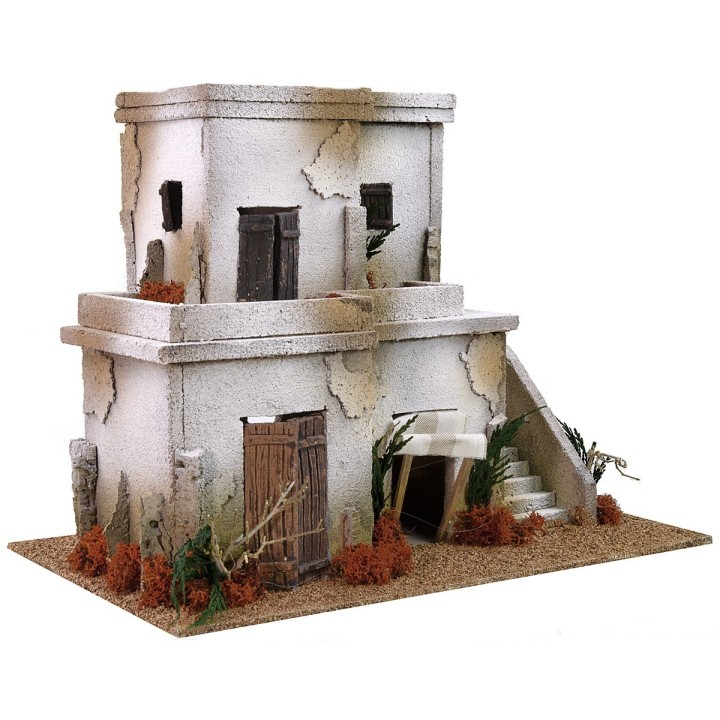 Casa araba con scalinata su due piani cm 40x25x31 h