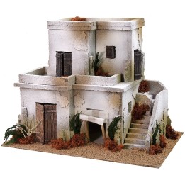 Casa araba con scalinata su due piani cm 40x25x31 h