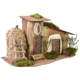 Cascina con fienile cm 37x20x21 h