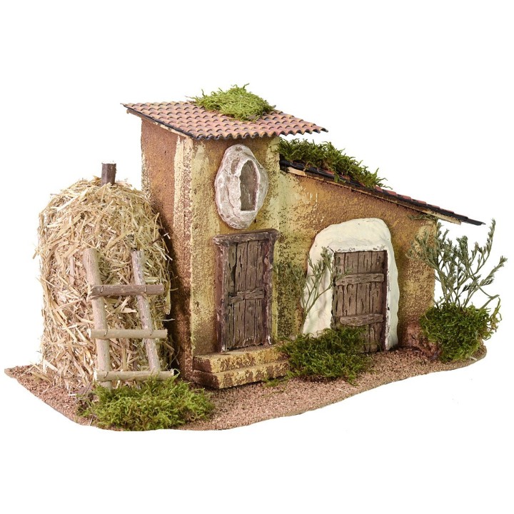 Cascina con fienile cm 37x20x21 h