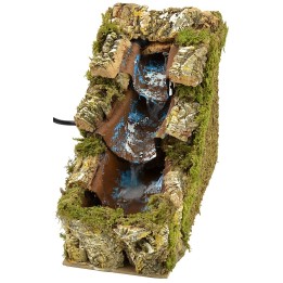 Cascata rocciosa con salti d'acqua per statue cm 12x21,5x19 h.