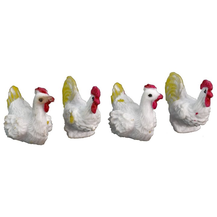 Set 7 galline in pvc cm 2,5-4