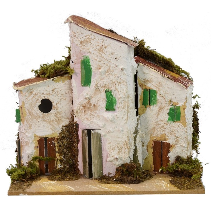 Abitazioni in lontananza cm 15x10x13,5 h