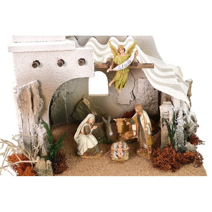 Arab hut complete with Nativity series 10 cm Landi cm