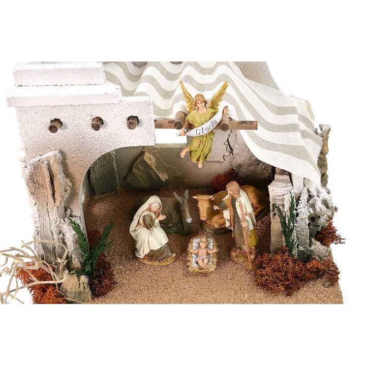 Arab hut complete with Nativity series 10 cm Landi cm