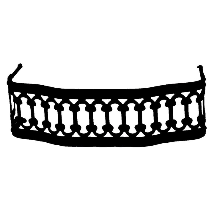 Ringhiera nera per balcone cm 10x4 h