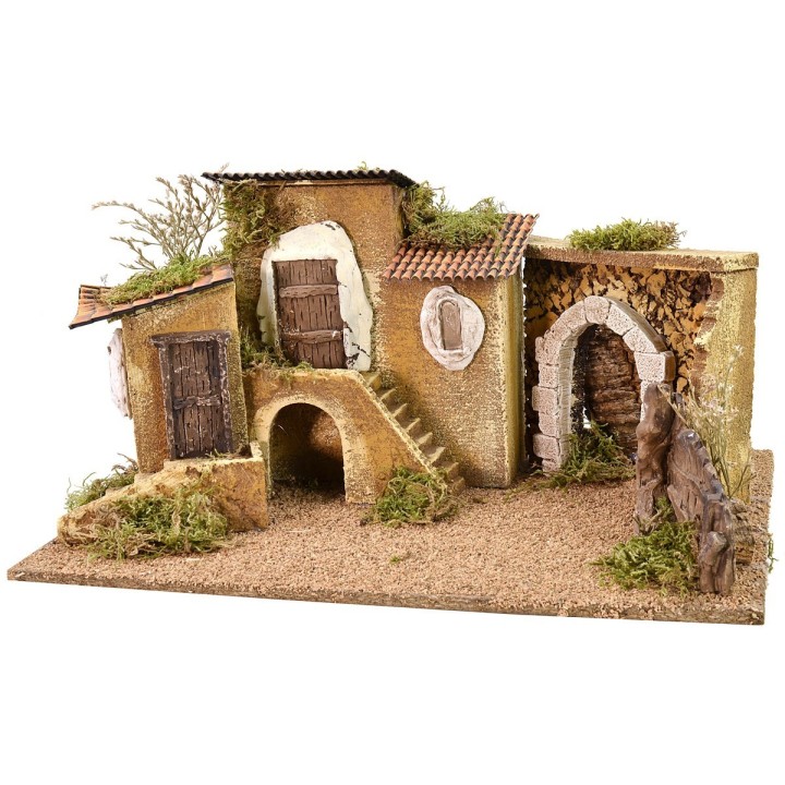Pueblo con arco cm 47x32x24 h