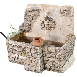 Fuente funcional para pesebre de 20x16,5x16 cm h