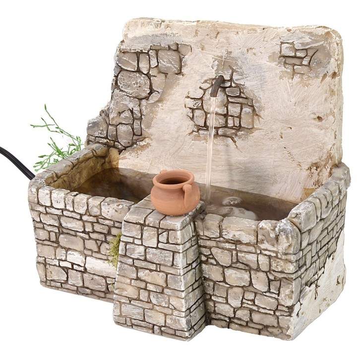 Fontana funzionante per presepe cm 20x16,5x16 h