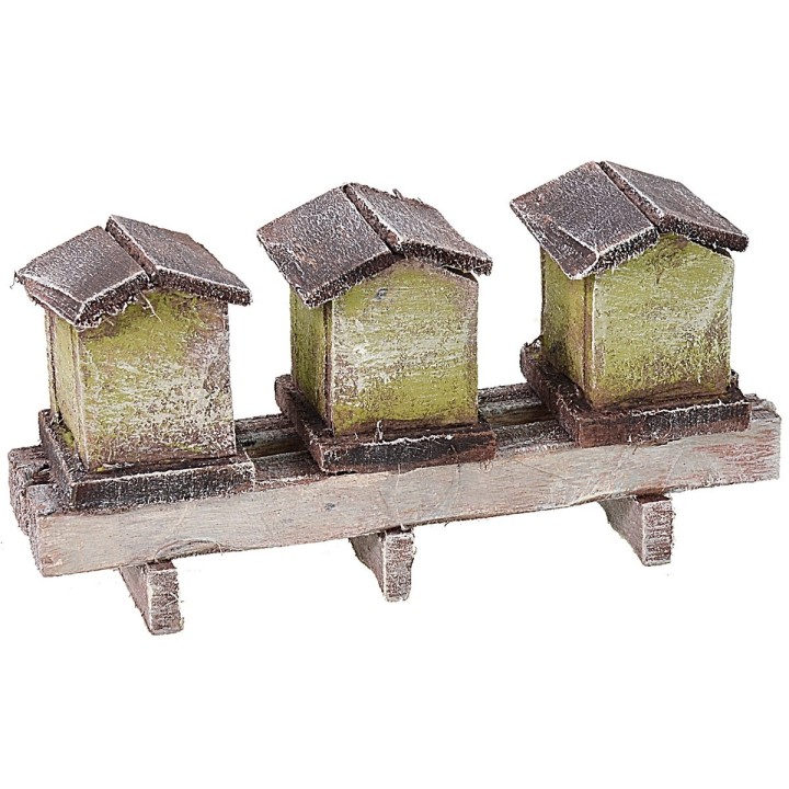 Set 3 arnie per Presepe cm 10,5x3x5 h