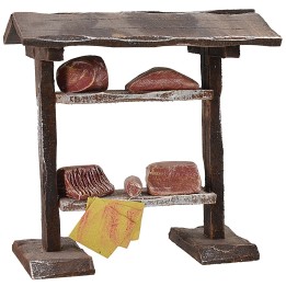 Puesto con carnes de 10x6,5x10,5 cm de altura para Belén.