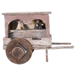 Carretto burattinaio cm 14,5x10x10,5 h
